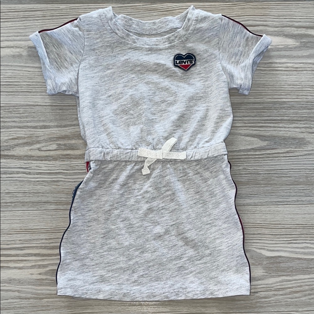 ⭐ Levi’s Baby Girl Dress 18M Logo Side Stripes ⭐